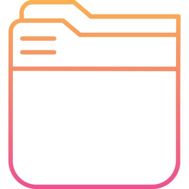 Dosya. Web simgesi basit illüstrasyon