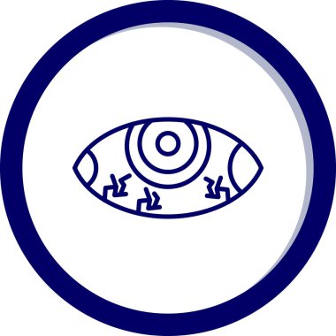 Göz simgesi vektör illüstrasyonu