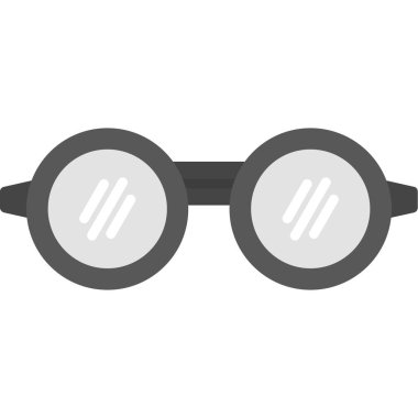 gözlük web simgesi, vektör çizim