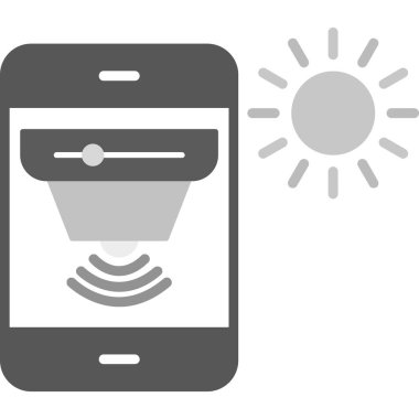 Akıllı kameralı akıllı telefon. Akıllı saat simgesi. Akıllı telefon. Vektör çizimi. düz tasarım biçimi.