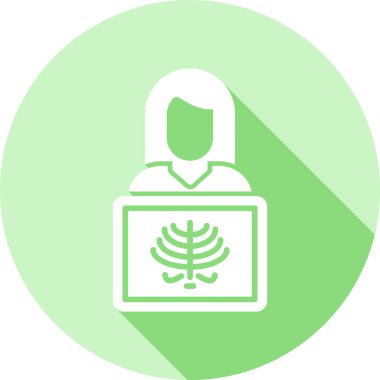 Kadın simgesinin vektör illüstrasyonu