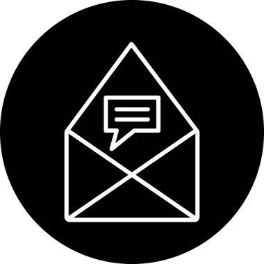 zarf simgesi vektör illüstrasyonu