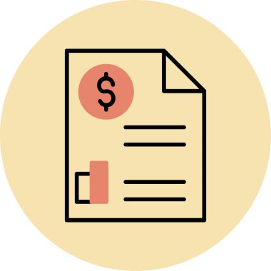 Bill simgesi, vektör çizimi