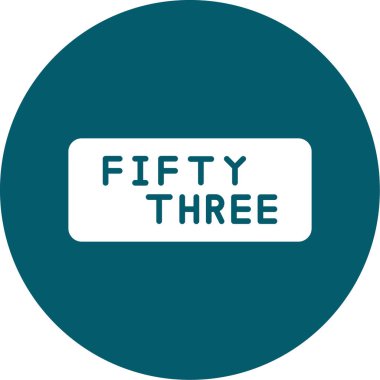 Soyut olarak izole edilmiş 5 4 simge