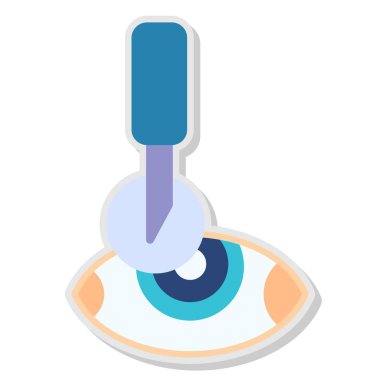 Göz simgesi vektör illüstrasyonu