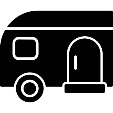 Otelde. Web simgesi basit illüstrasyon