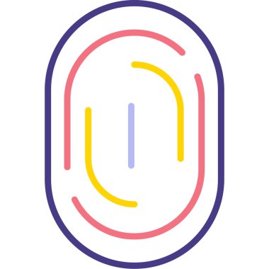 Bir yiyecek ikonunun vektör illüstrasyonu