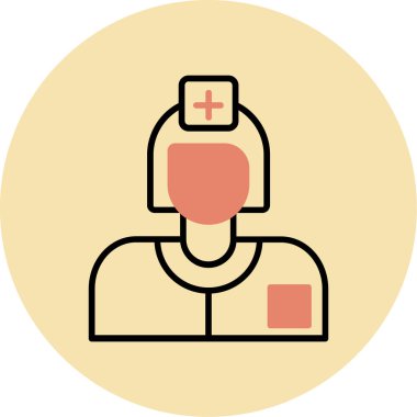 Avatar doktor vektör illüstrasyonu