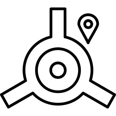 harita konumu simgesi ana hat biçiminde