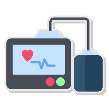 Kalp monitörü vektör simgesi