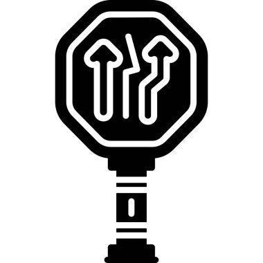 Siyah arkaplanı olan bir ampul simgesinin vektör çizimi