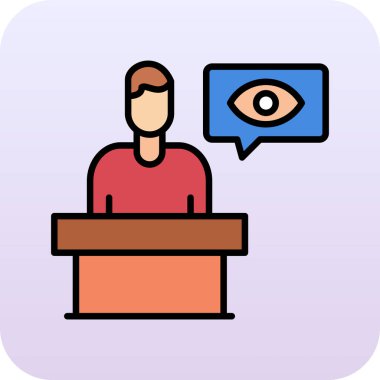 hoparlör simgesi, basit vektör çizim