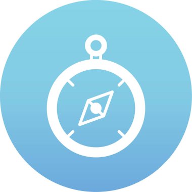 Pusula simgesinin vektör illüstrasyonu