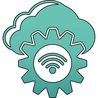 Moda tarzında izole edilmiş bir bulut simgesi