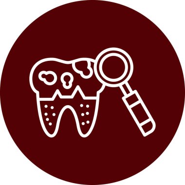 diş simgesi vektör illüstrasyonu