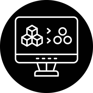 veri simgesi, vektör illüstrasyonu