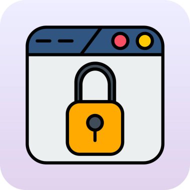 Asma kilidin vektör illüstrasyonu