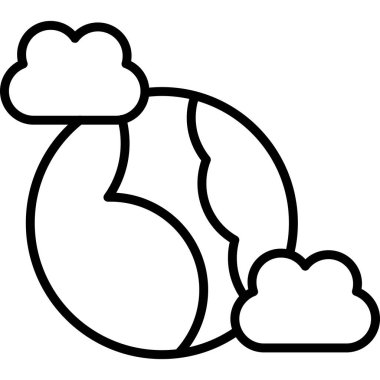 Bulut. Web simgesi basit illüstrasyon