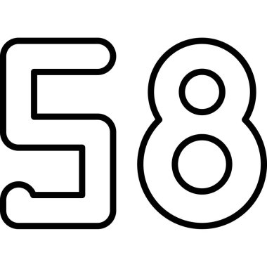 958 numara simgesi tasarımı