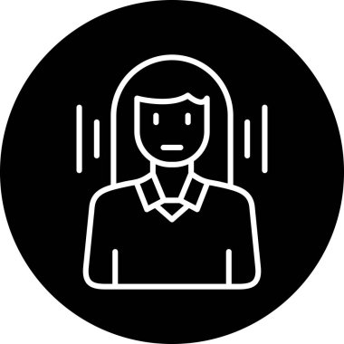 Müşteri simgesi, vektör illüstrasyonu