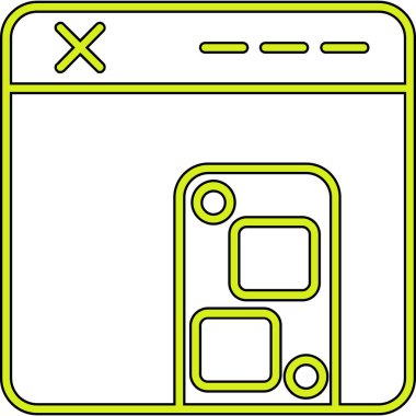 Basit vektör illüstrasyon mikrodalga