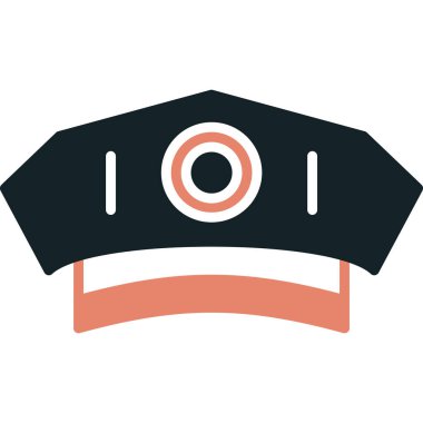 Miğfer. Web simgesi basit tasarım