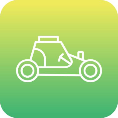 Modern oto tamir simgesinin vektör illüstrasyonu