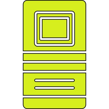 Akıllı telefon simgesi. Taslak çizimi. vektör simgesi