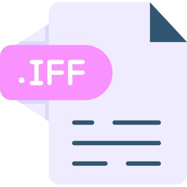 dosya biçimi simgesi, vektör illüstrasyonu