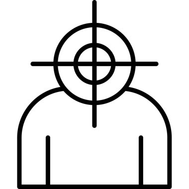 hedef simge vektör illüstrasyonu