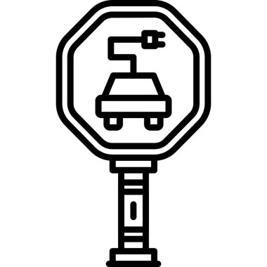 yol simgesi vektör illüstrasyonu