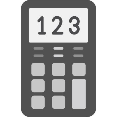 hesap makinesi simgesi, vektör illüstrasyonu