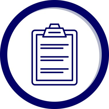 Not defteri web simgesi, vektör çizim