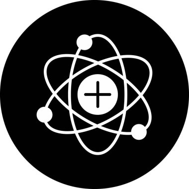 Atom simgesinin vektör illüstrasyonu