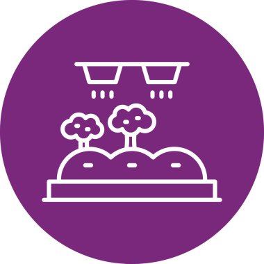 Bir ağaç simgesinin vektör illüstrasyonu