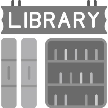 kitaplık kitaplığı simgesi
