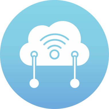 Bulut bağlantı simgesi. düz dizayn. bulut simgesi vektörü.