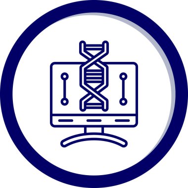 DNA simgesi vektör illüstrasyonu