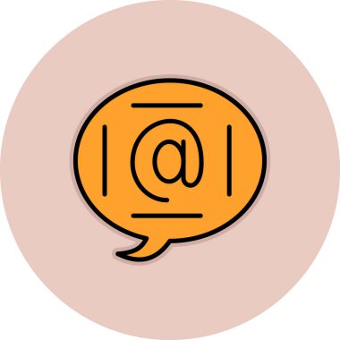 ileti ikonu vektör illüstrasyonu