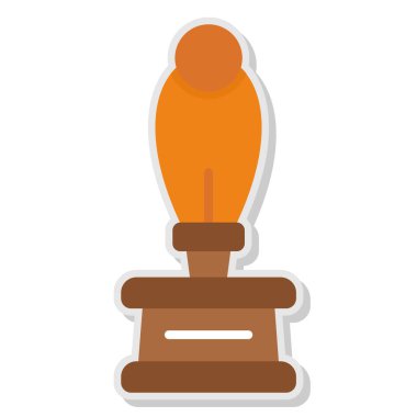 kupa yassı izole edilmiş simge