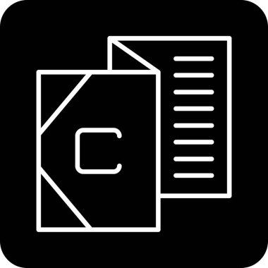 Dosya biçim simgesinin vektör illüstrasyonu