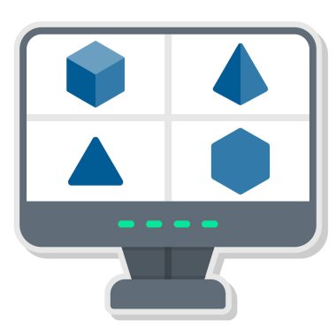 Kutu. Web simgesi basit illüstrasyon