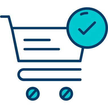 İşaretli alışveriş arabası