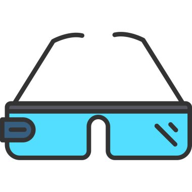 Sanal gerçeklik simgesine sahip gözlük