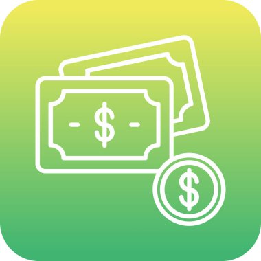 Doları vektör simge işareti simge vektör çizim kişisel ve ticari kullanım için..