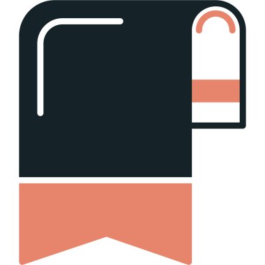 kağıt ataç simgesi, vektör illüstrasyon tasarımı