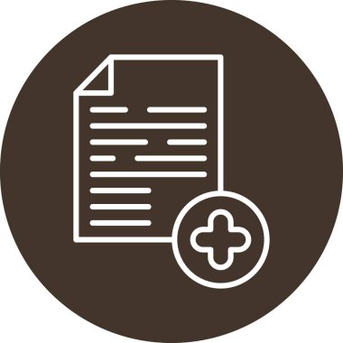 Belge simgesinin vektör illüstrasyonu