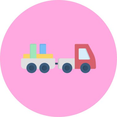 Kamyon. Web simgesi basit illüstrasyon