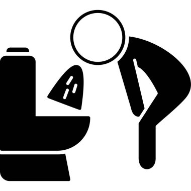 Temizlik servisi simgesi katı biçimde