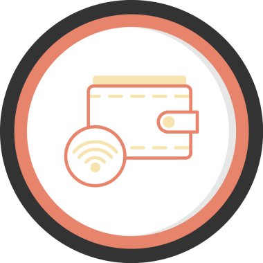 Kredi kartıyla. Basit resimleme